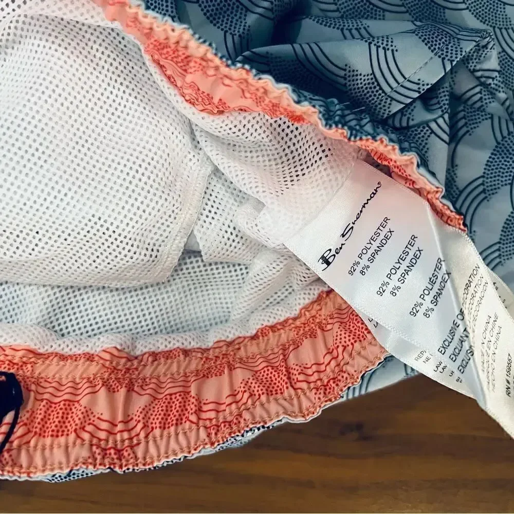 Ben Sherman classic wave swim trunk size small NWT